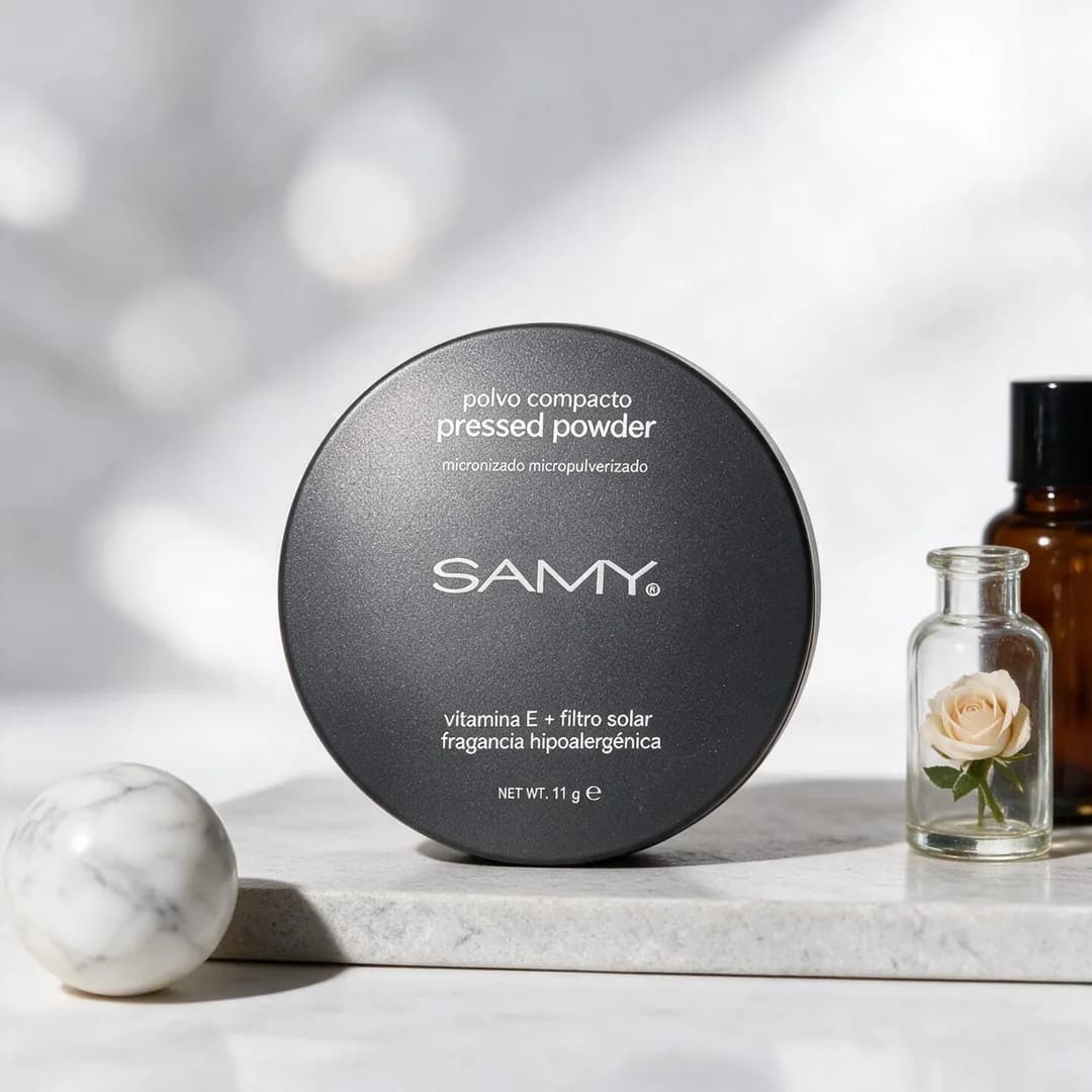 Polvo compacto Samy beige tono 2