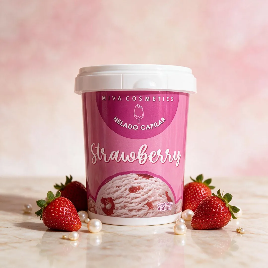 Helado capilar Strawberry Miva Cosmetics