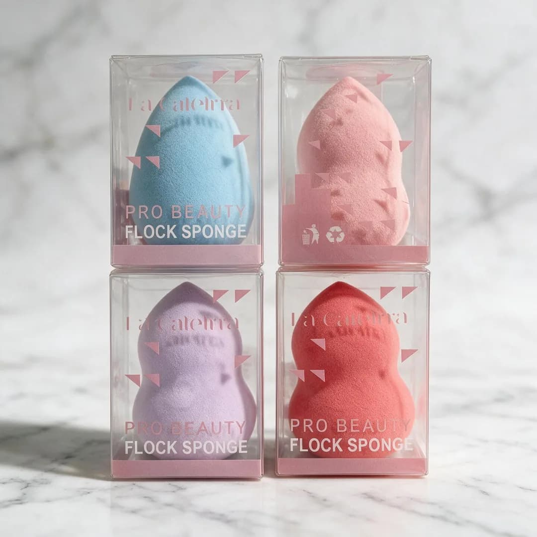 Esponja de maquillaje Pro Beauty Flock Sponge en caja
