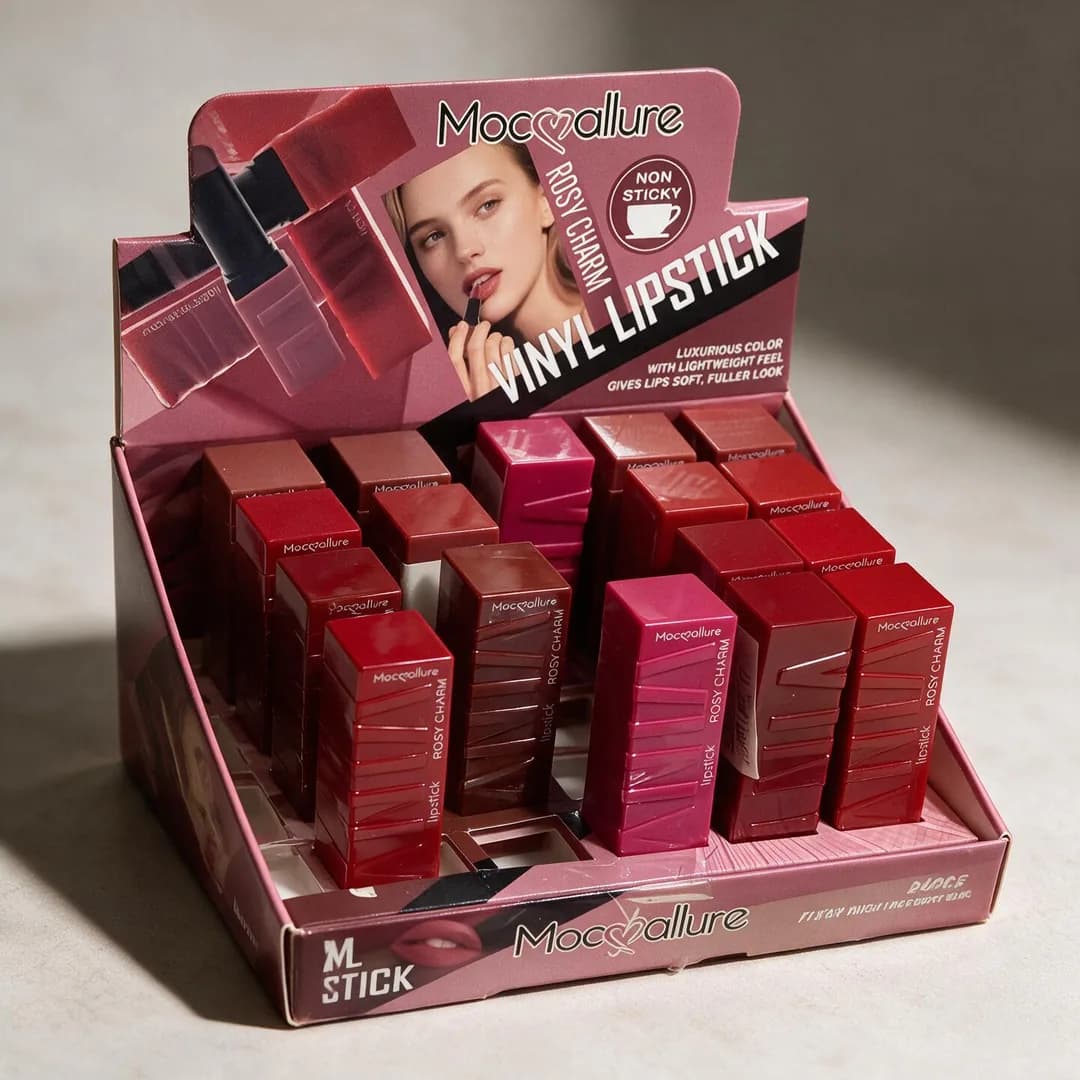 Labial Vinyl Lipstick Rosy Charm (non sticky)