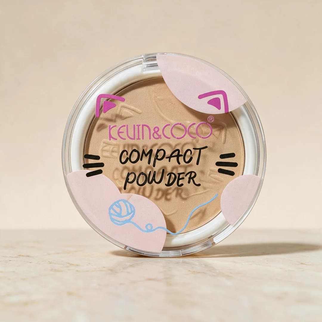 Polvo compacto (Compact Powder) diseño gatito