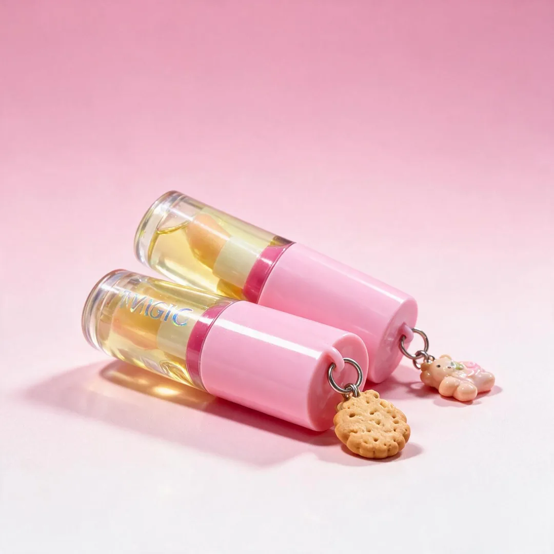 Gloss / aceite labial con llavero de capibara