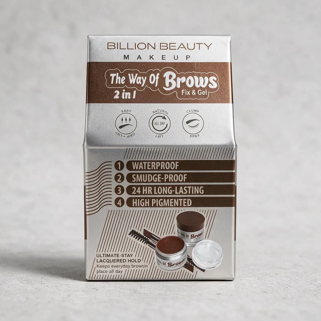 Kit de cejas pomada + gel The Way of Brows 2 in 1 (Fix & Gel)